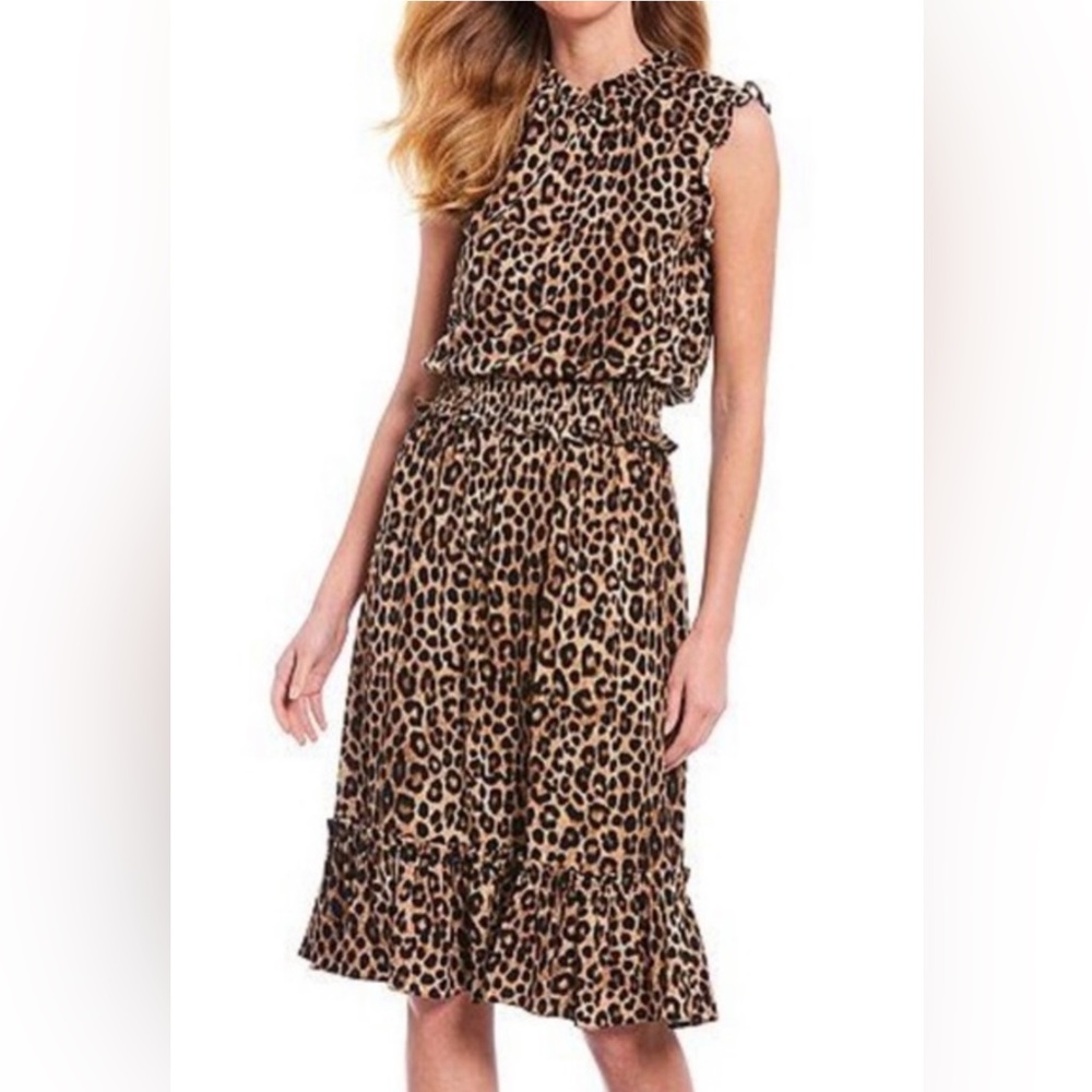 Michael Kors Dress Leopard Print, Knee length, new without tag, Medium